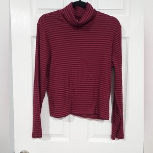 NWT Levi's Pink & Purple Striped The Everyday Turtleneck in Size 2X
